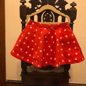 Kate Spade red polka dotted skirt with pockets!